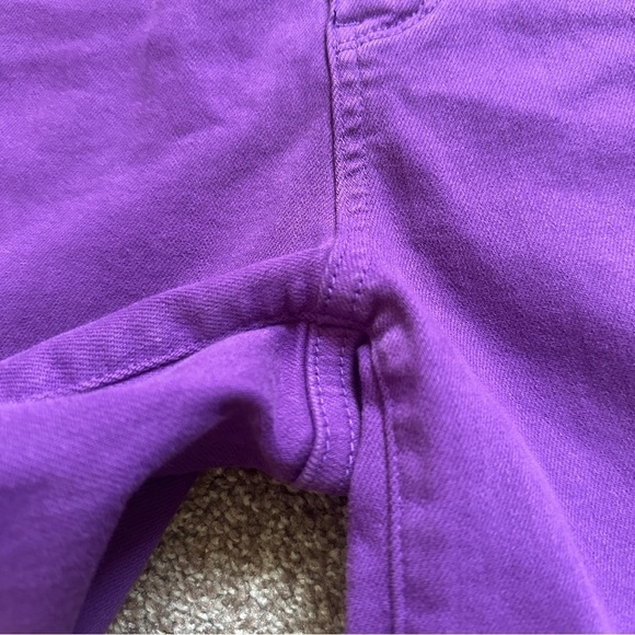 Judy Blue Violet Hi-Rise Tummy Control Purple Denim Shorts Womens Size XL Summer - Picture 9 of 16